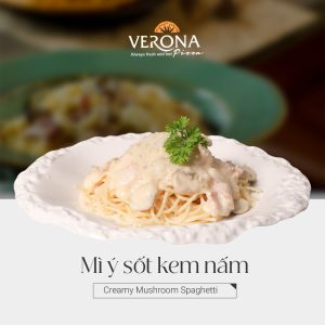 Mỳ Ý Sốt Kem Nấm