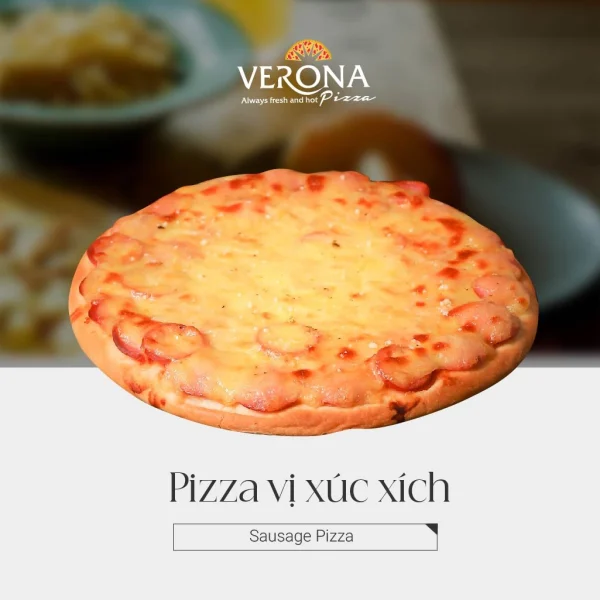 Pizza vị xúc xích